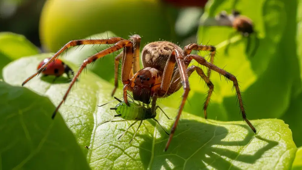 Brown Gardening Spider Benefits for Pest Control 4