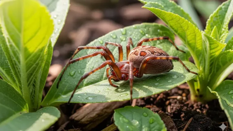 Brown Gardening Spider Benefits for Pest Control