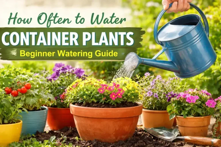 How Often to Water Container Plants Beginner Watering Guide