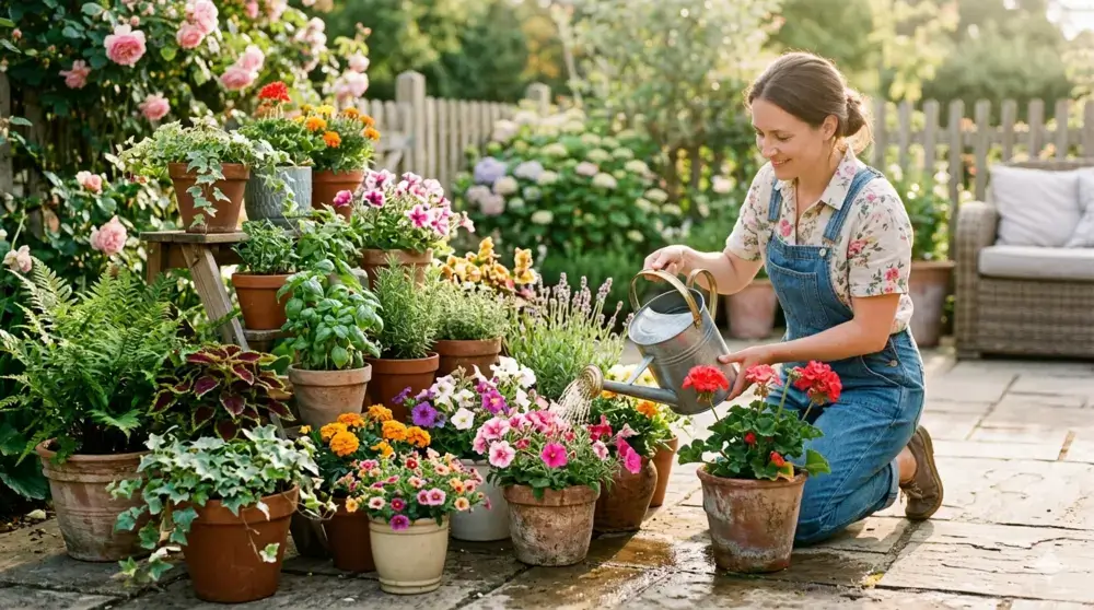 Morning Watering Scene