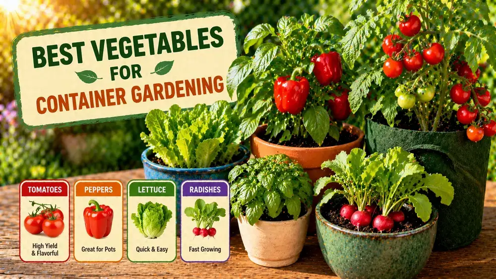 Best Vegetables for Container Gardening - Easy to Grow List