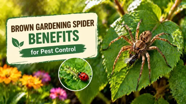Brown Gardening Spider Benefits for Pest Control