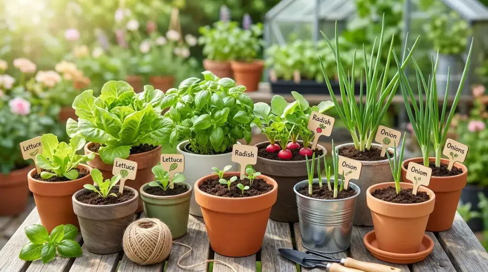Fast Growing Plants Close-Up Scene