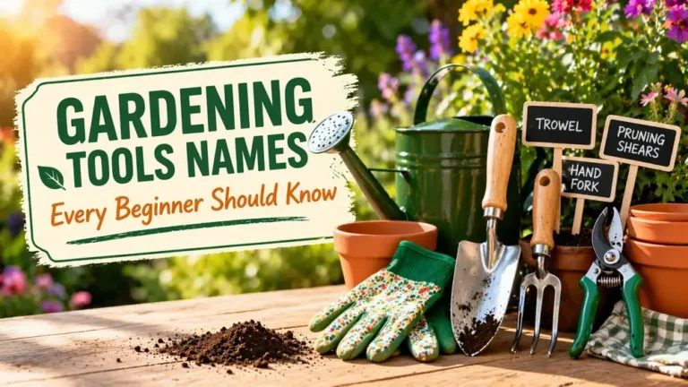 Gardening Tools Names Every Beginner Should Know