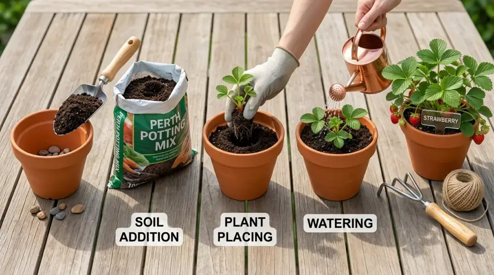 Step-by-Step Potting Process