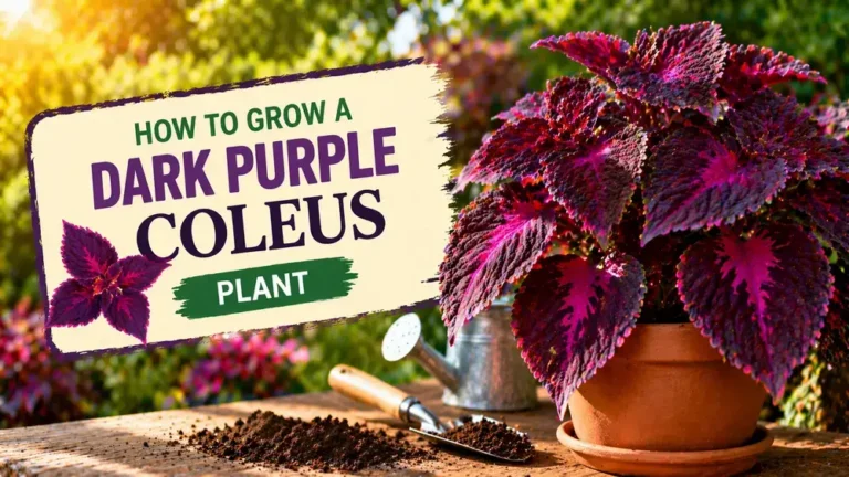 How to Grow a Dark Purple Coleus Plant