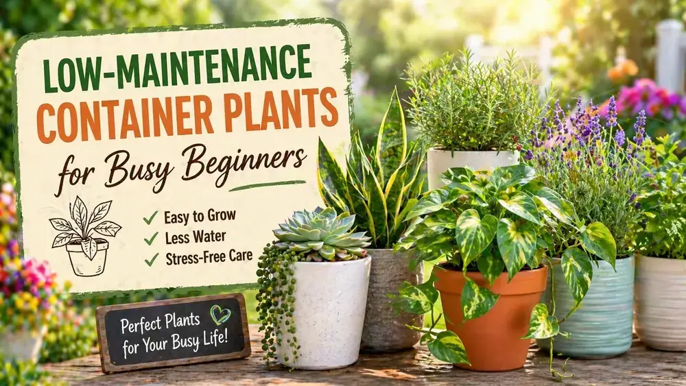 Low Maintenance Container Plants for Busy Beginners