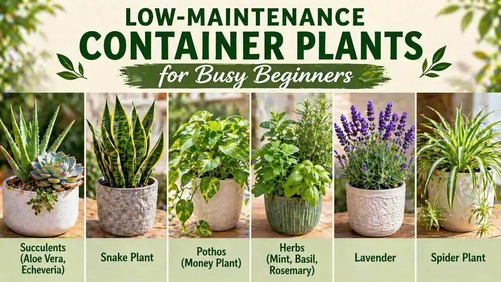 Low Maintenance Container Plants