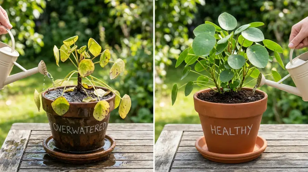 Overwatering vs Proper Watering Comparison