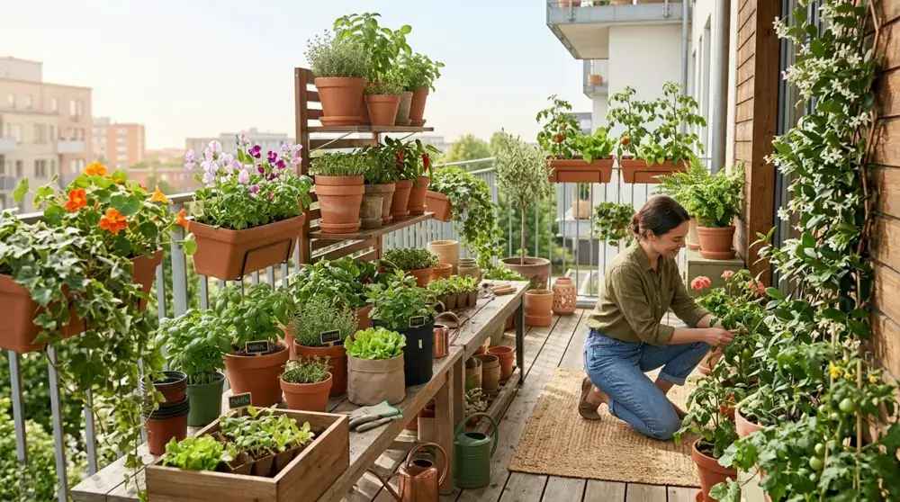 Small Space Balcony Garden Inspiration