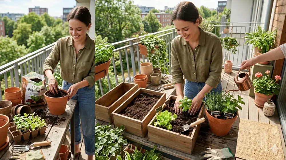 Step-by-Step Container Gardening Setup image