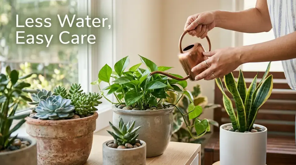 Watering Low-Maintenance Plants