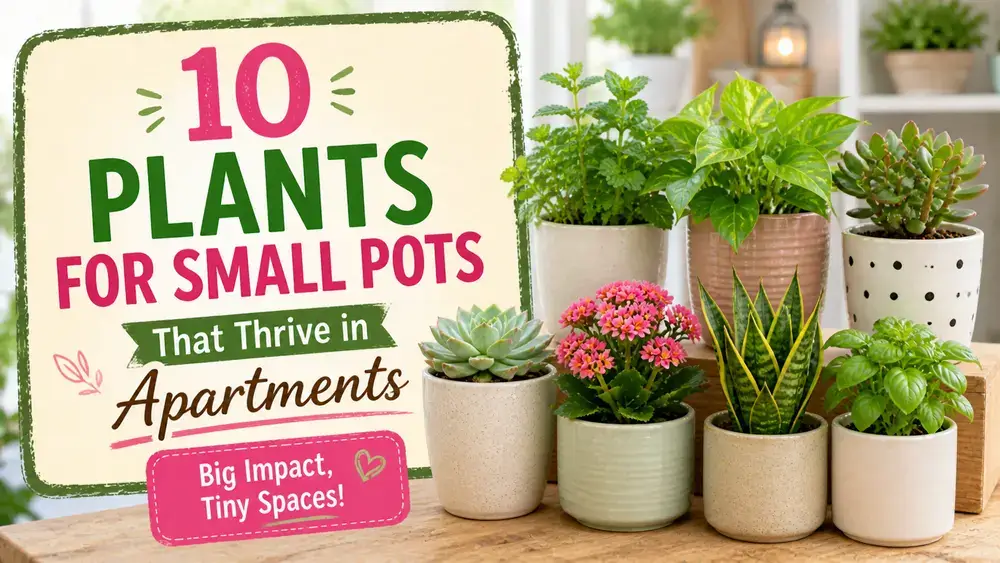 10 Plants for Small Pots That Thrive in Apartments