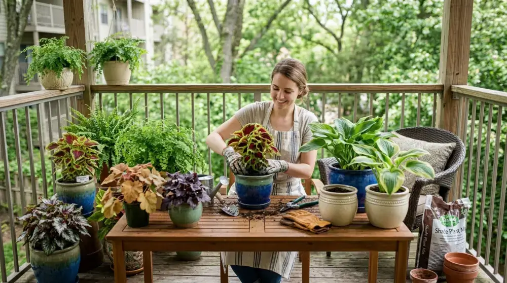 Beginner Creating Shade Gardening Containers