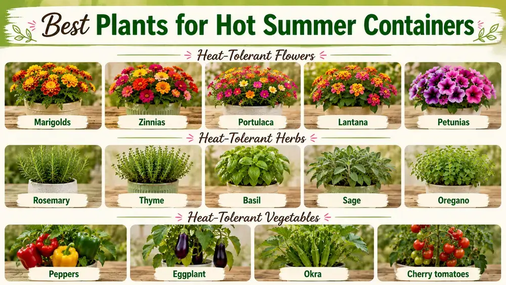 Best Plants for Hot Summer Containers