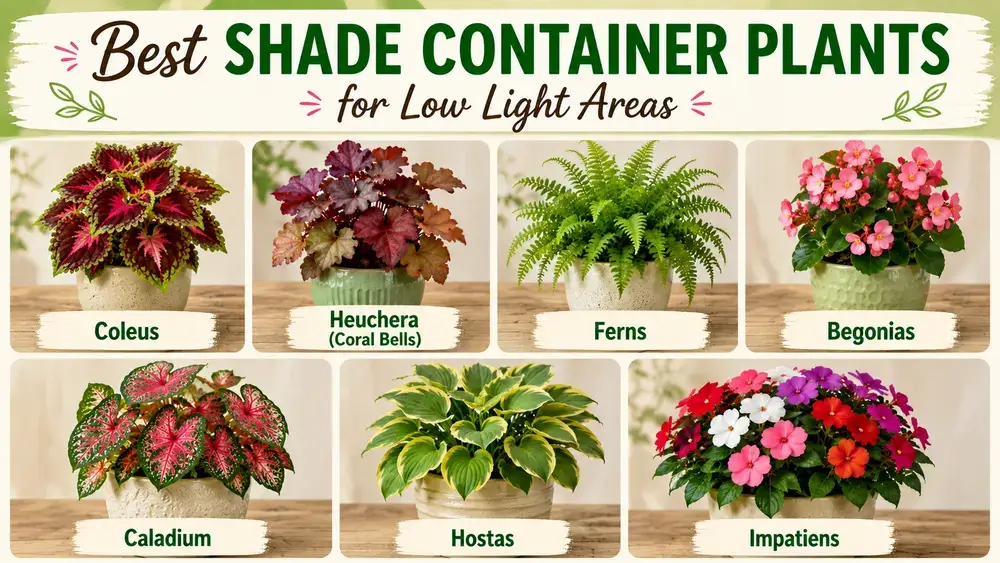 Best Shade Container Plants for Low Light Areas
