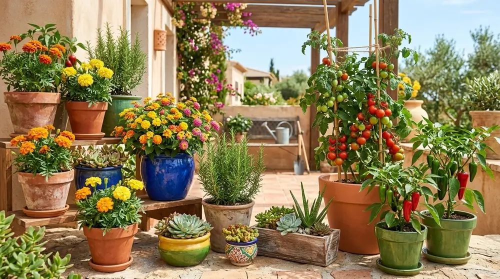 Best plants for container gardening in hot climates