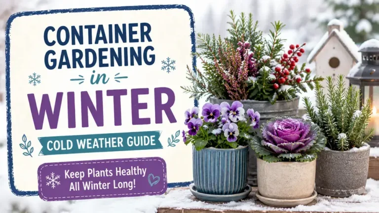 Container Gardening in Winter Cold Weather Guide