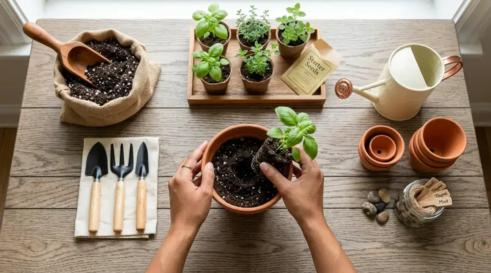Step-by-Step Small Pot Gardening Setup